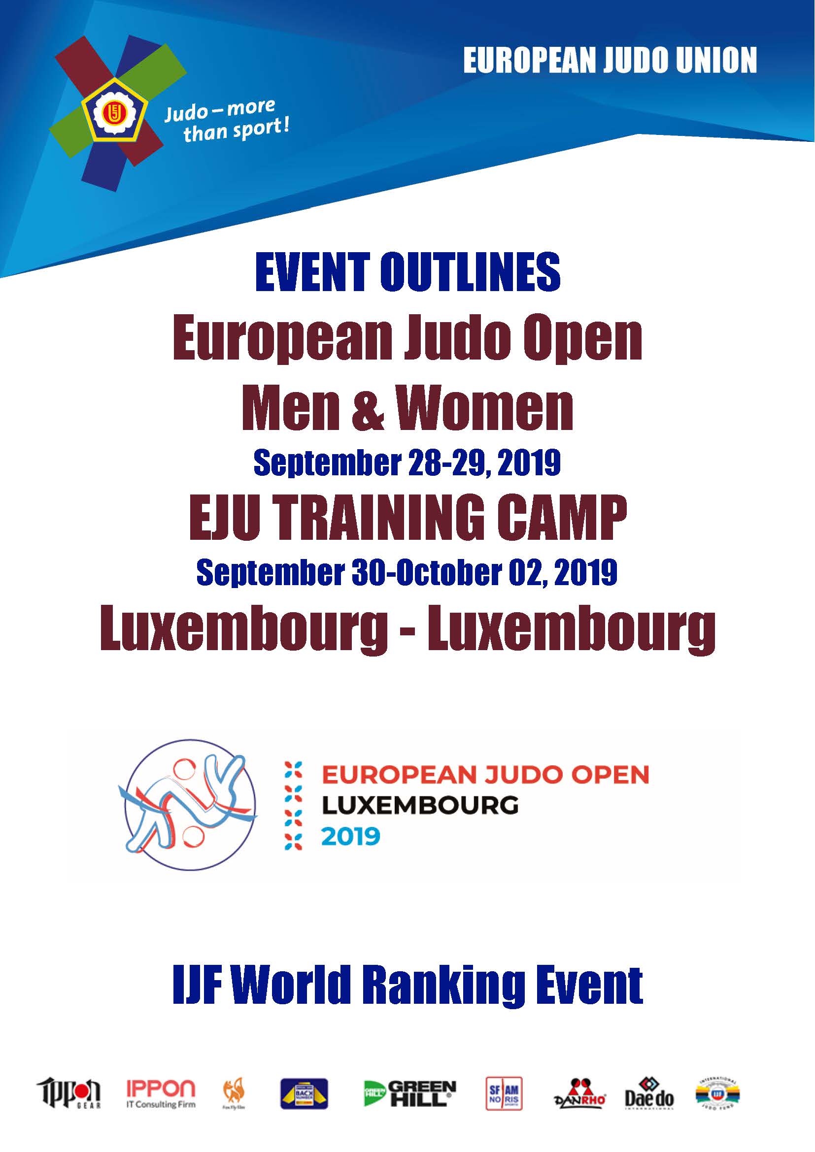 Resultado de Equisoain en la European Open de Judo de Luxemburgo 28-09-19